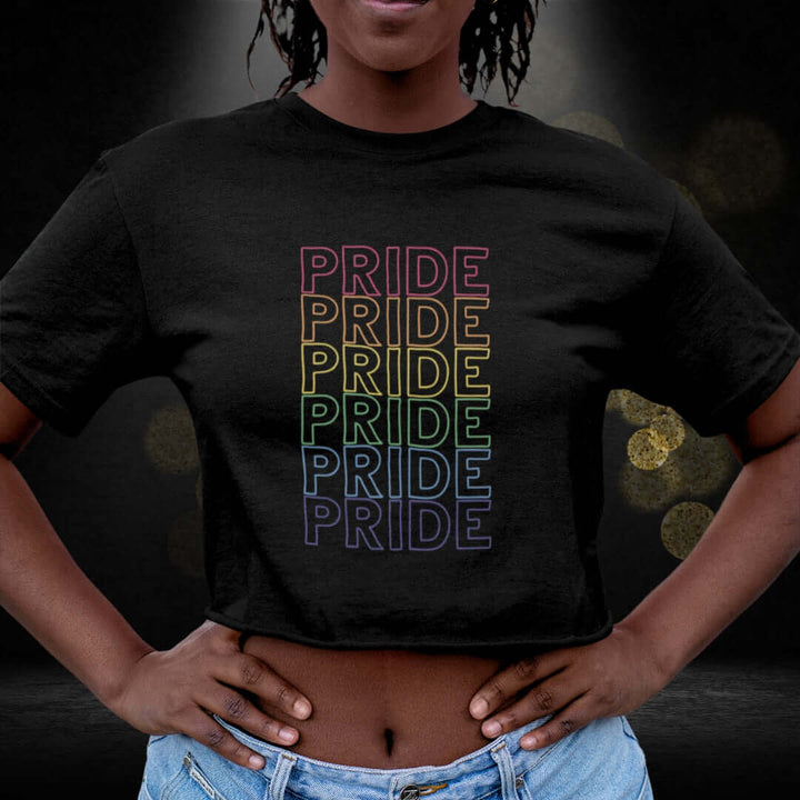 Pride Black Crop - Bite Me Now