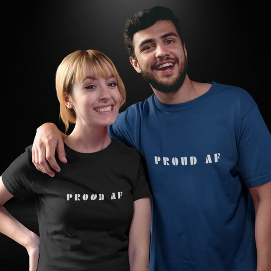 Proud AF Black / Navy Tee