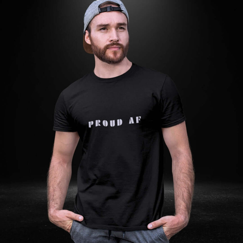 Proud AF Black Tee