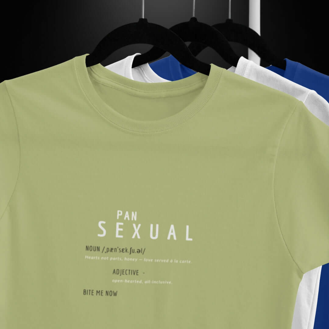 Pansexual Definitions Olive Tee - Bite Me Now