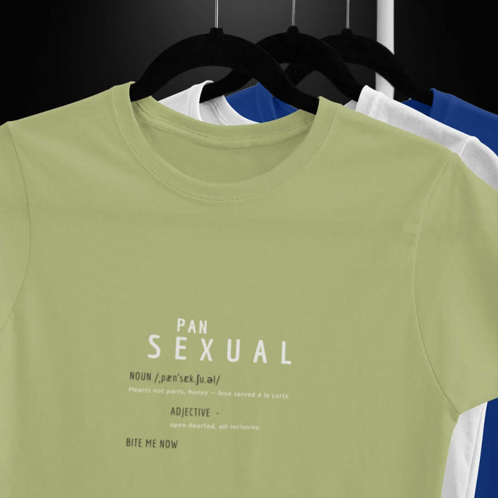 Pansexual Definitions Olive Tee - Bite Me Now