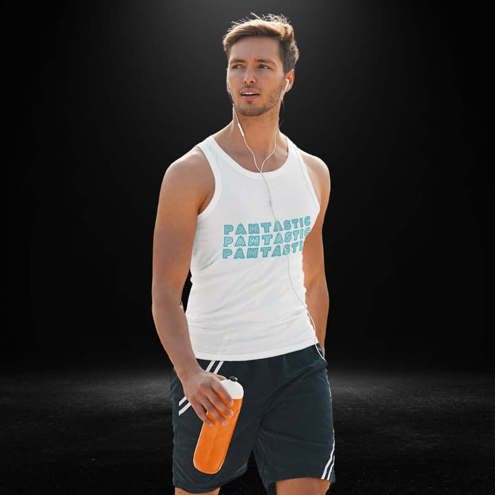 Pantastic White Singlet - Bite Me Now