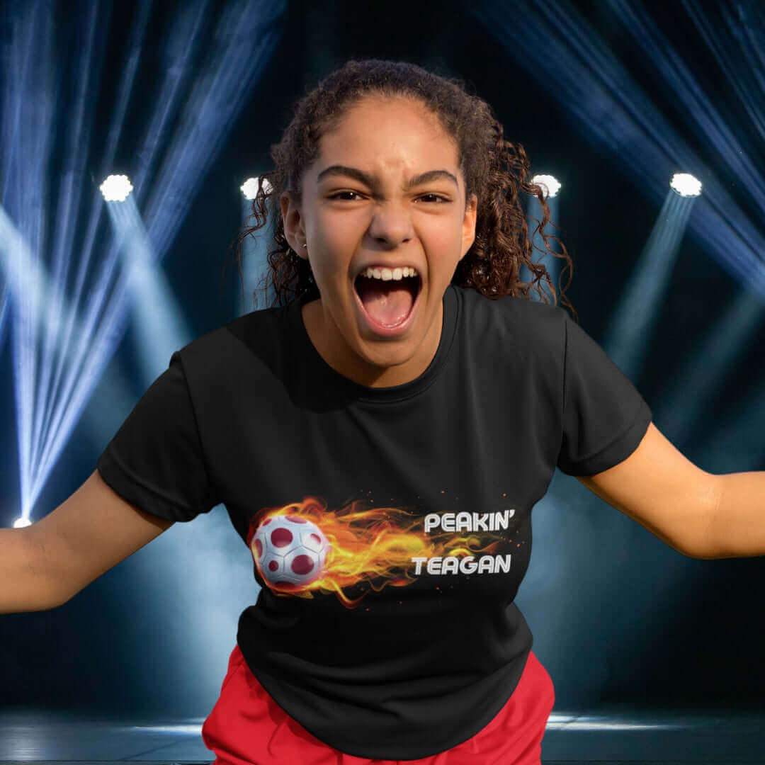 Peakin Teagan Teen Black Tee - Bite Me Now