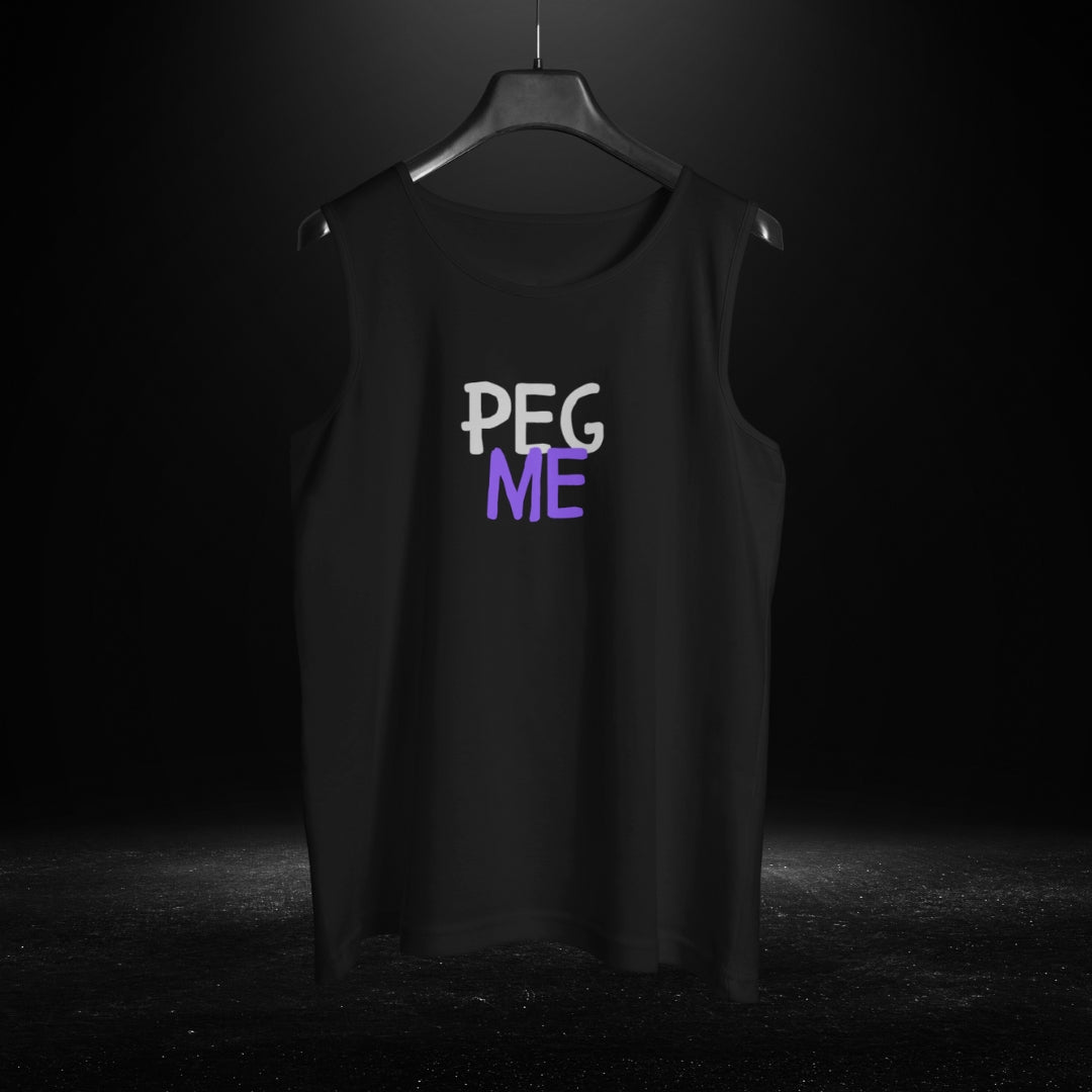 Peg Me Black Tank