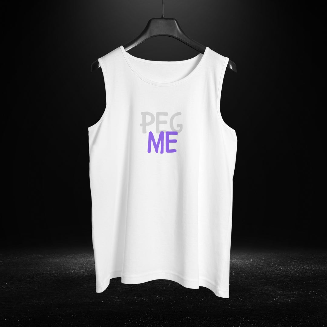 Peg Me White Tank