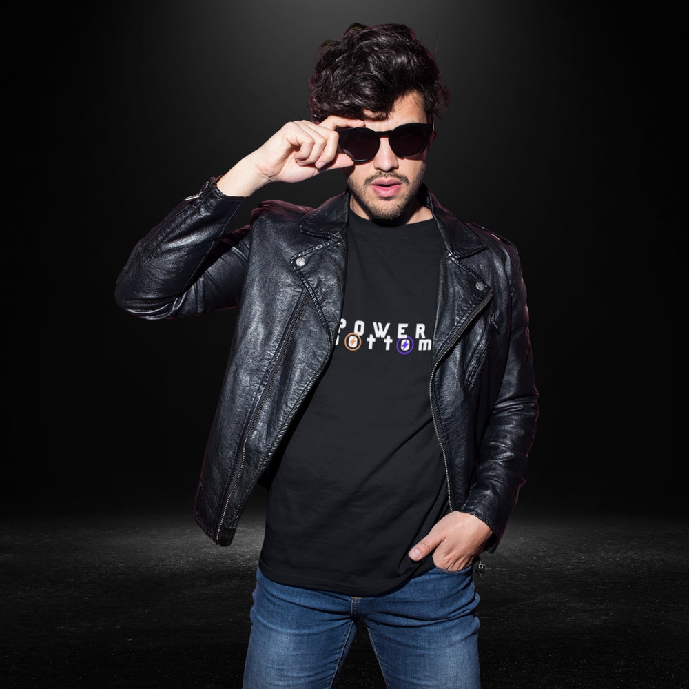 Power Bottom Black Long Sleeve Tee