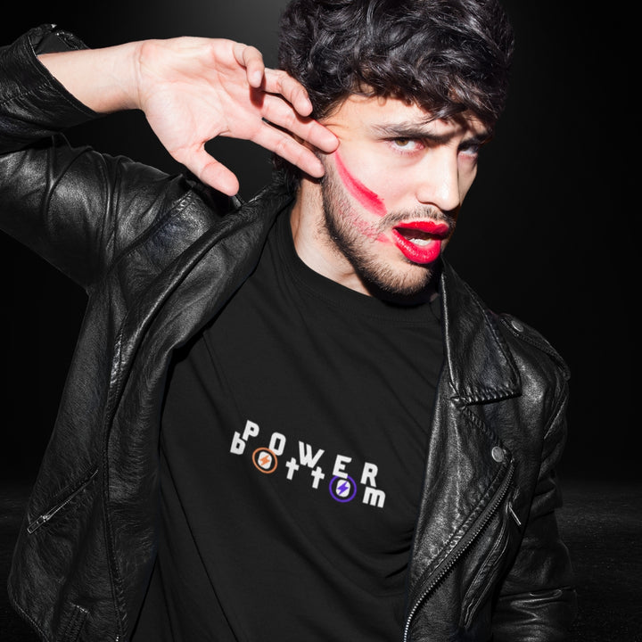 Power Bottom Black Long Sleeve Tee