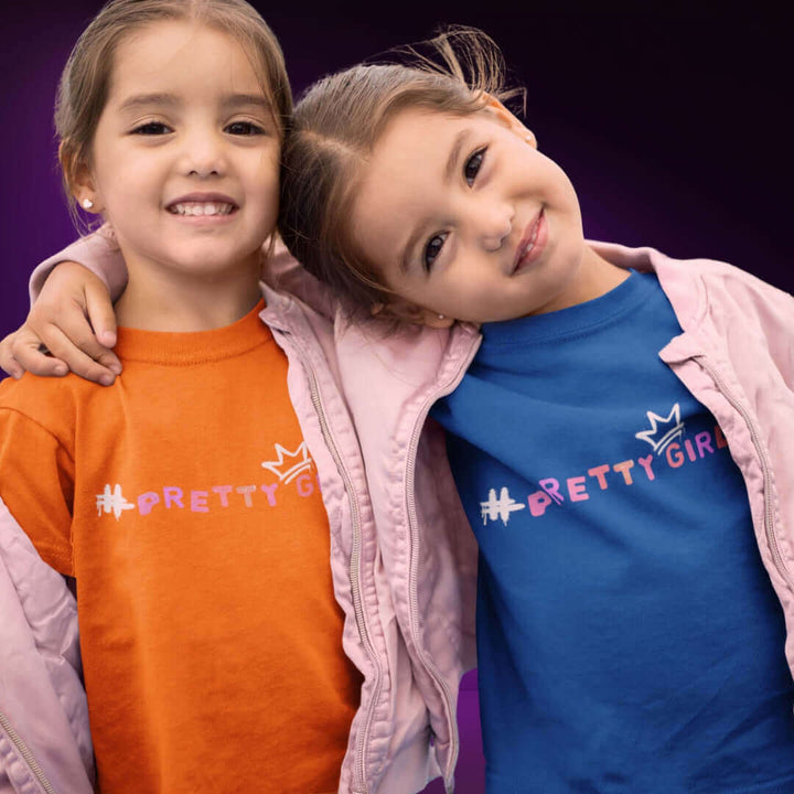 Pretty Girl Orange & Blue Tee - Bite Me Now