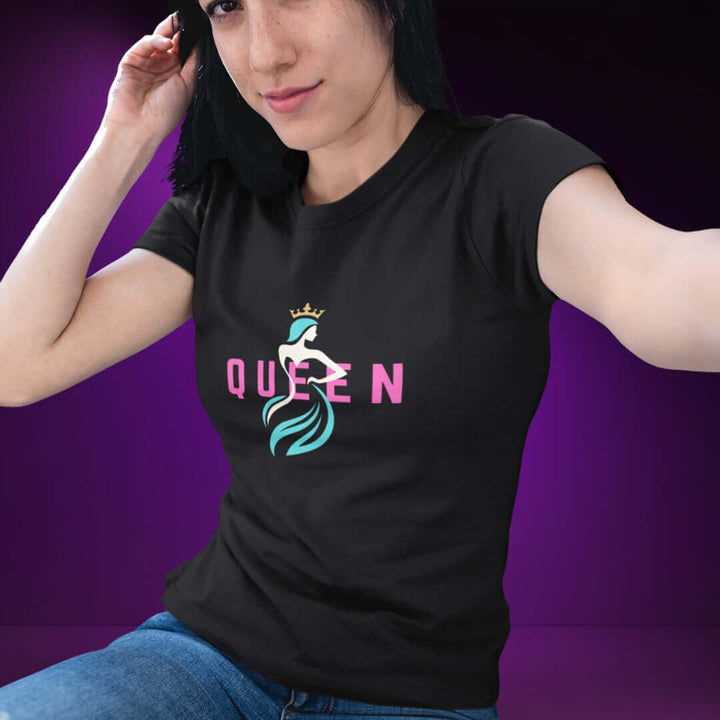 Queen Gown Black Tee - Bite Me Now