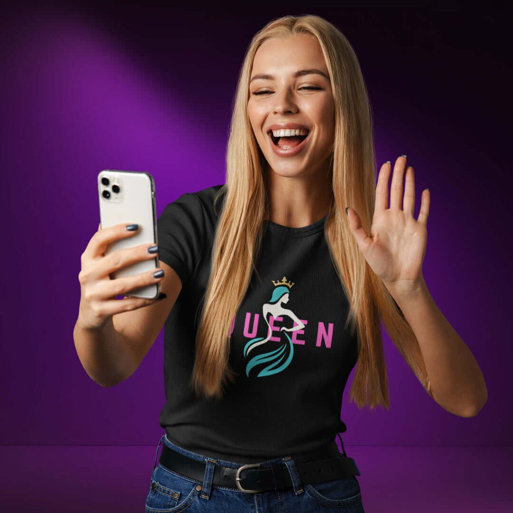 Queen Gown Black Tee - Bite Me Now