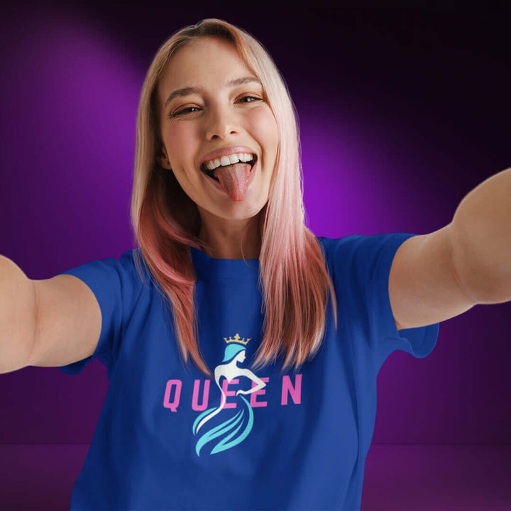 Queen Gown Blue Tee - Bite Me Now
