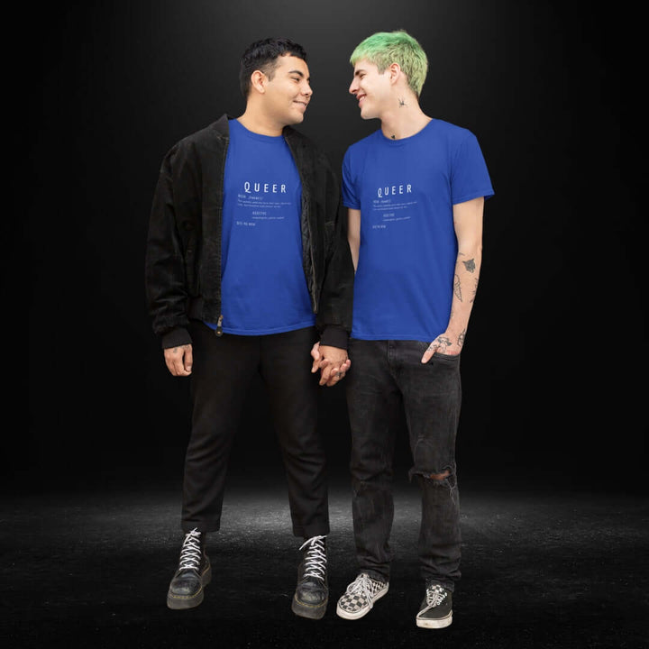 Queer Definitions Blue Tee - Bite Me Now