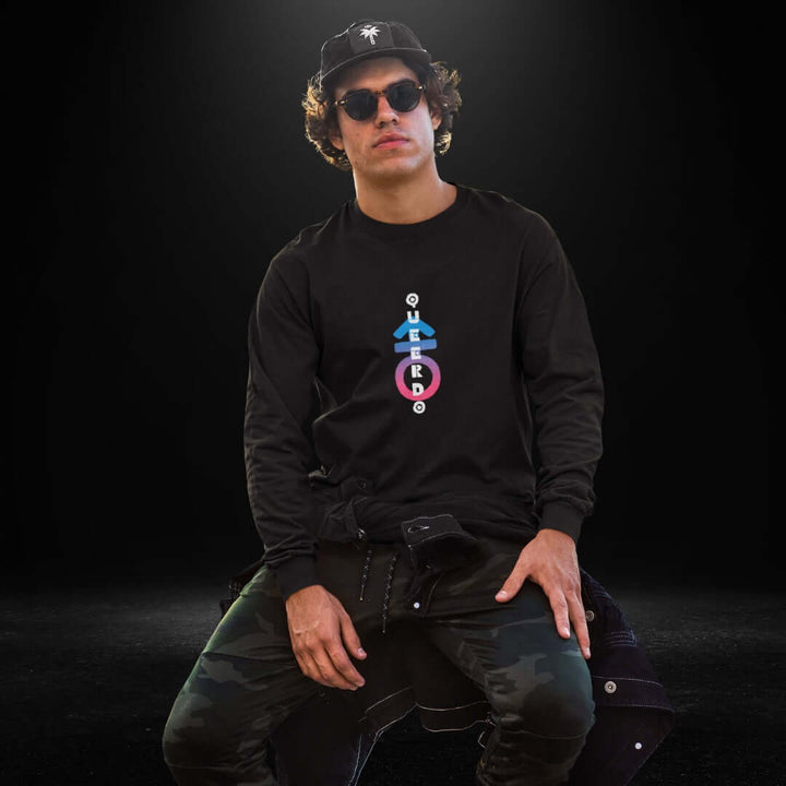 Queerdo Black Long Sleeve Tee