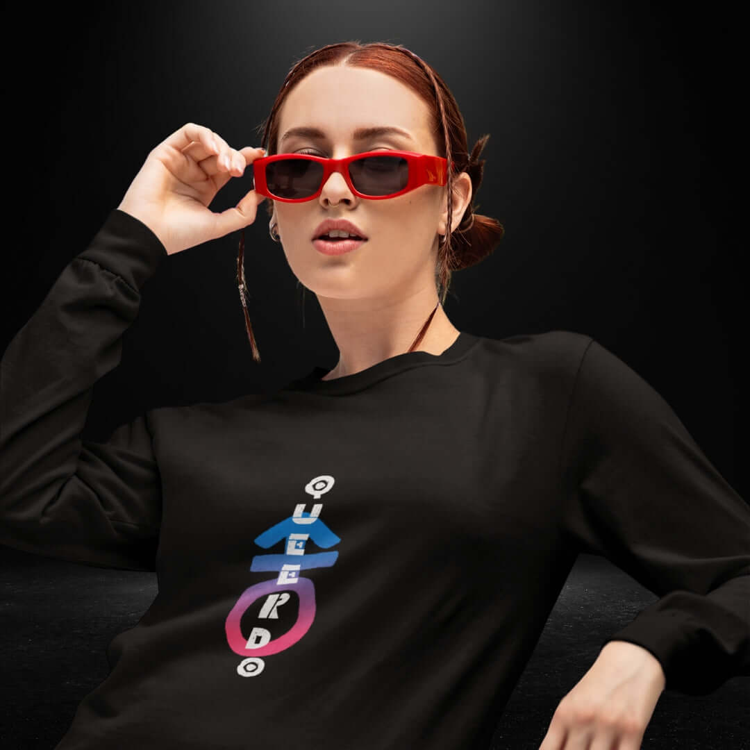 Queerdo Black Long Sleeve Tee