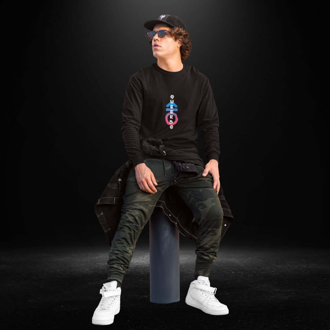 Queerdo Black Long Sleeve Tee
