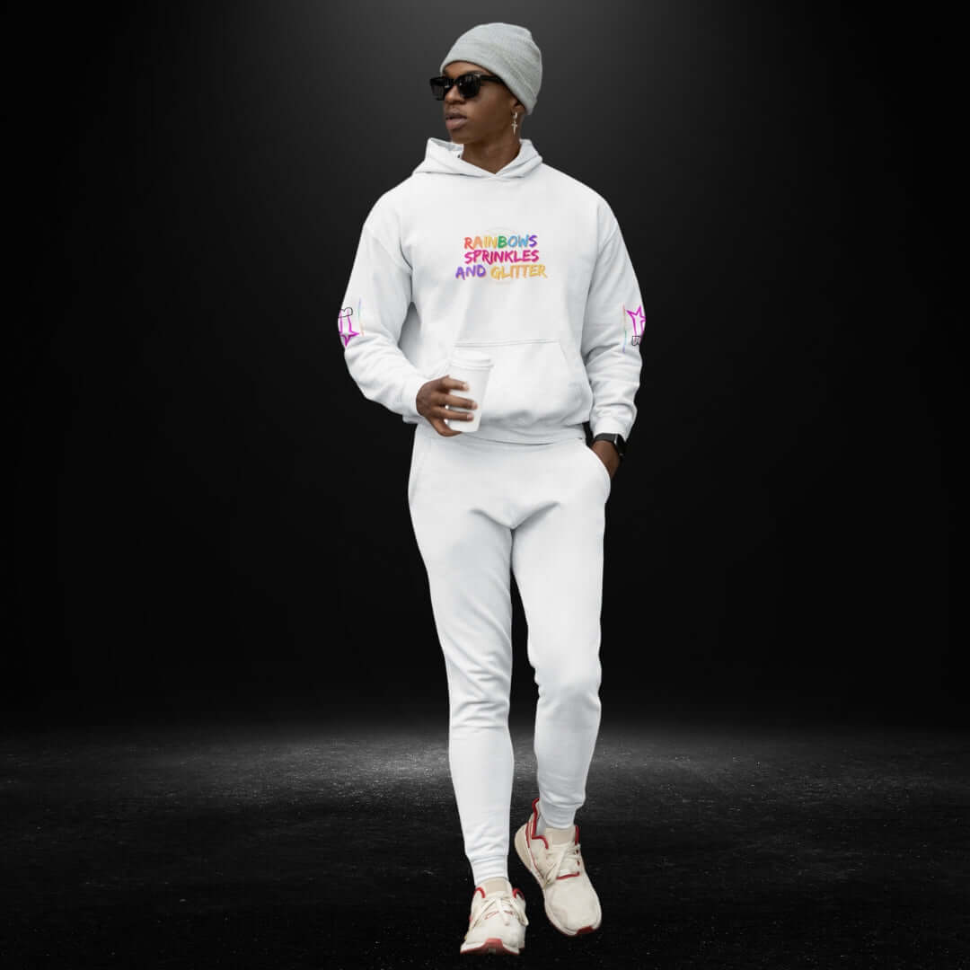 Rainbows, Sprinkles And Glitter - White Hoodie