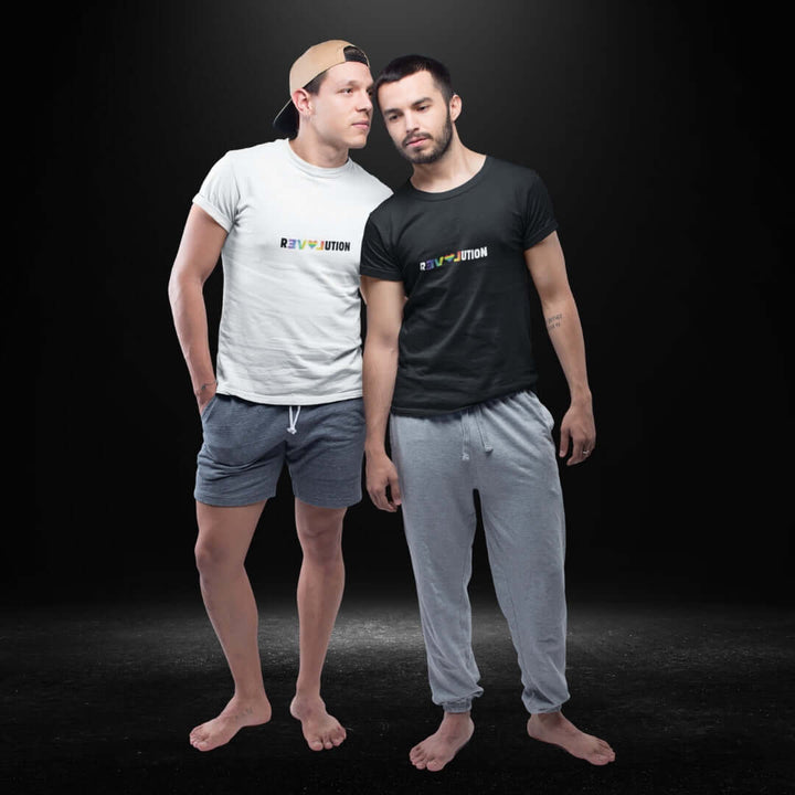 Revolution White + Black Tee - Bite Me Now