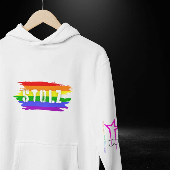 STOLZ (German) Pride White Hoodie