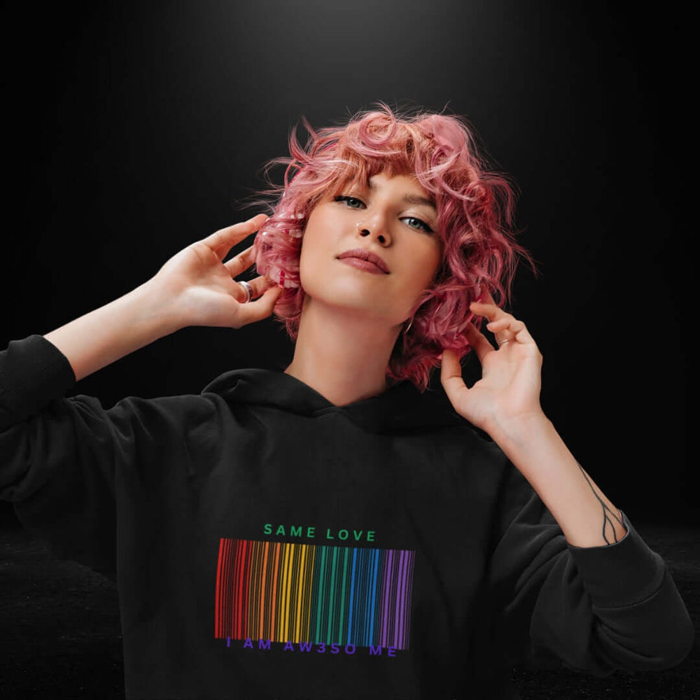 Same Love Black Hoodie - Bite Me Now