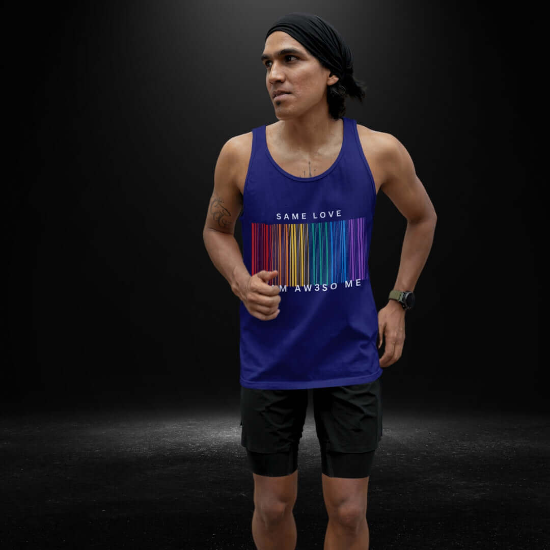 Same Love Navy Singlet