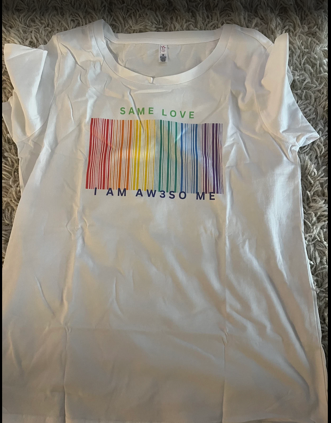 Same Love White Tee - Google Review
