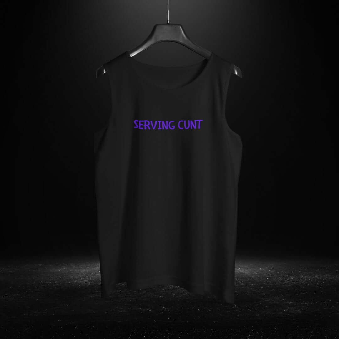 Serving Cunt Black Tank 