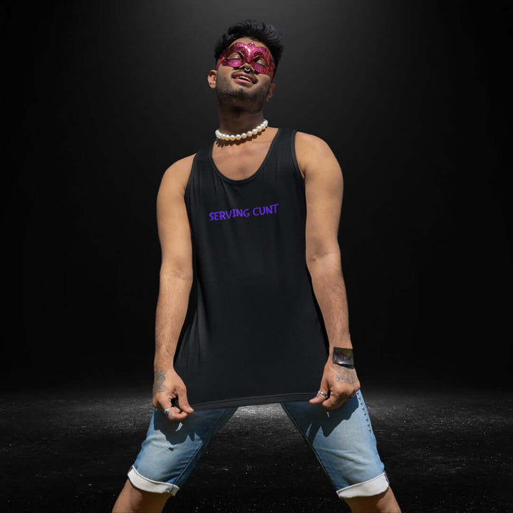 Serving Cunt Black Tank 