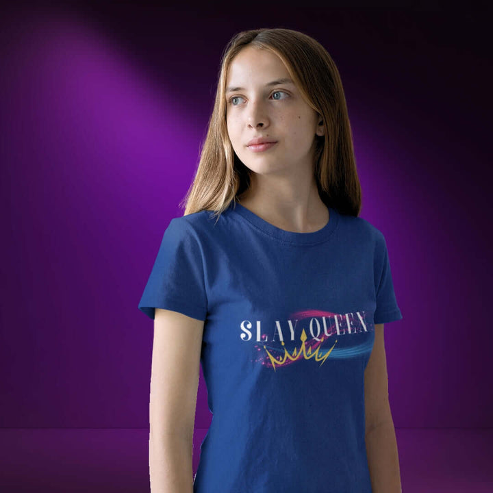Slay Queen Navy Tee - Bite Me Now