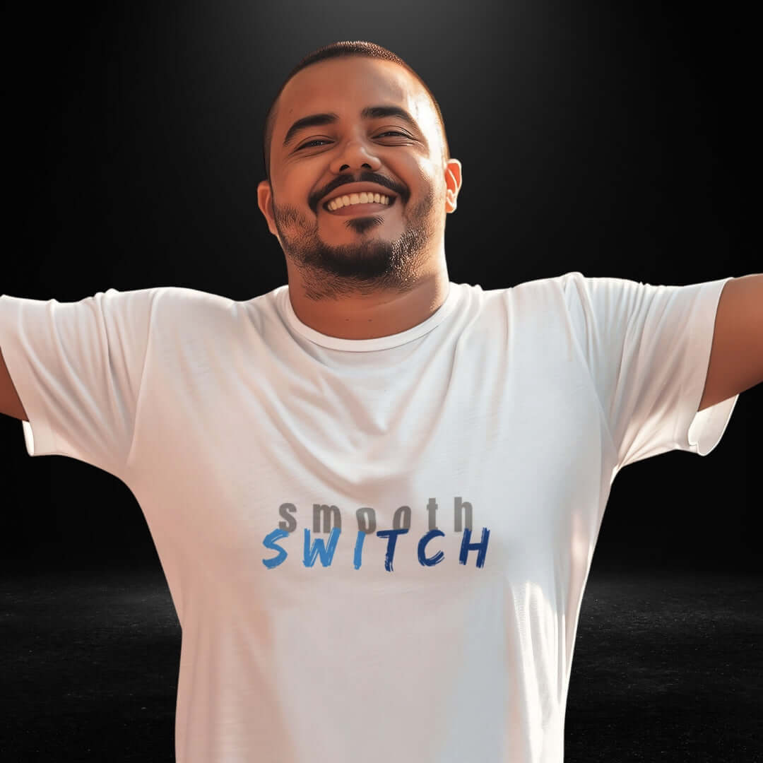 Smooth Switch White Tee - Bite Me Now