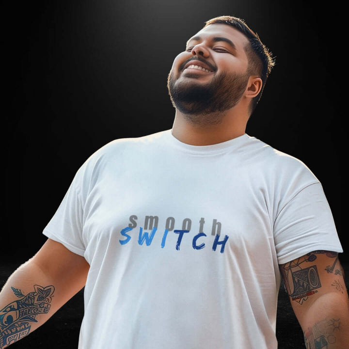 Smooth Switch White Tee - Bite Me Now