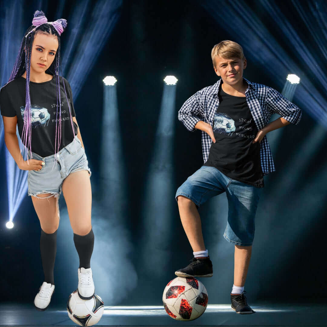 Matildas Kids Black Tee - Stylin' Foord Forward - Bite Me Now