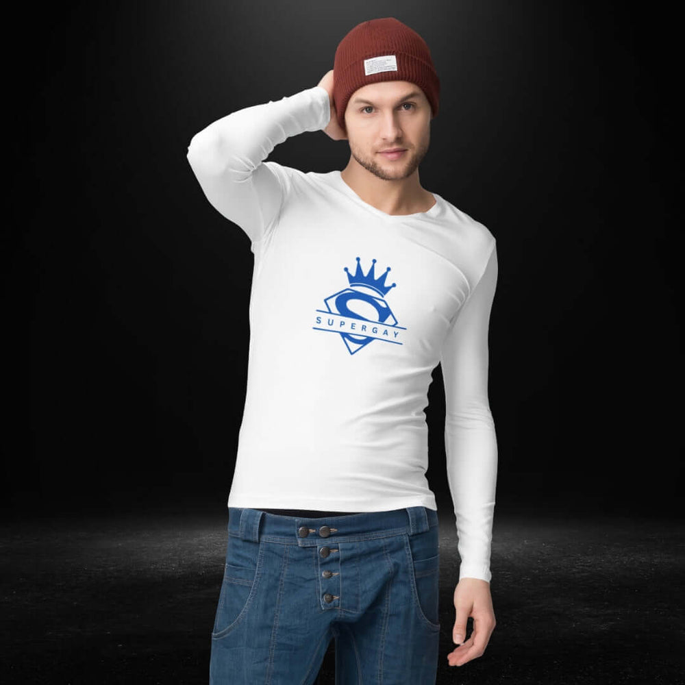 Super Gay White Long Sleeve Tee