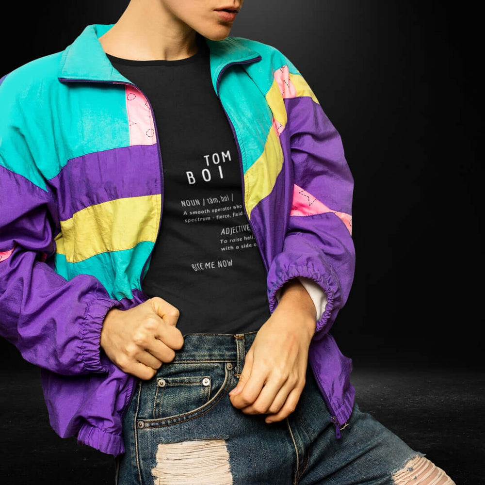 TomBoi Black Tee - Definitions - Bite Me Now