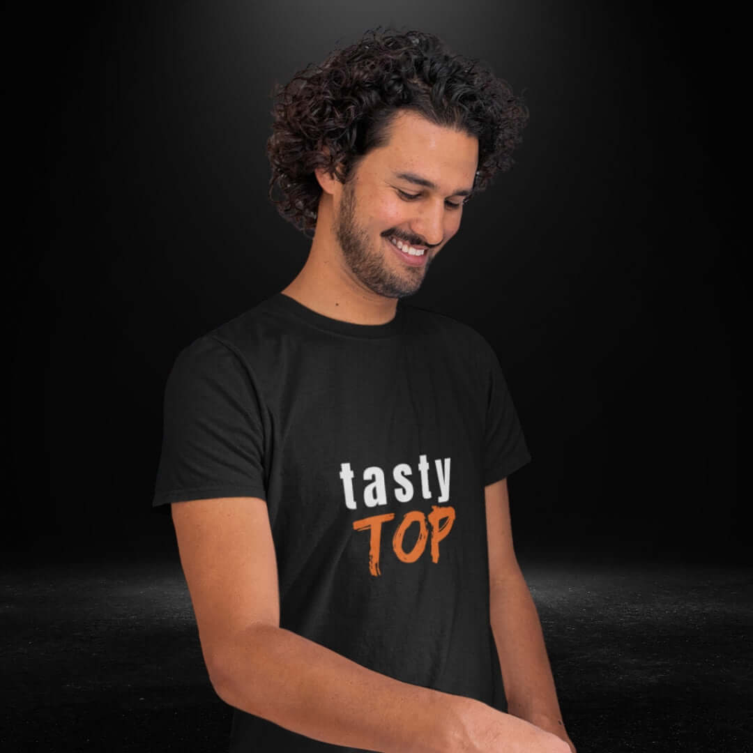 Tasty Top Black Tee - Bite Me Now