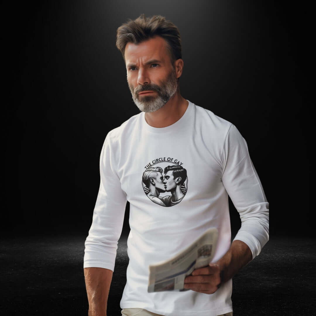 The Circle Of Gay White Long Sleeve Tee