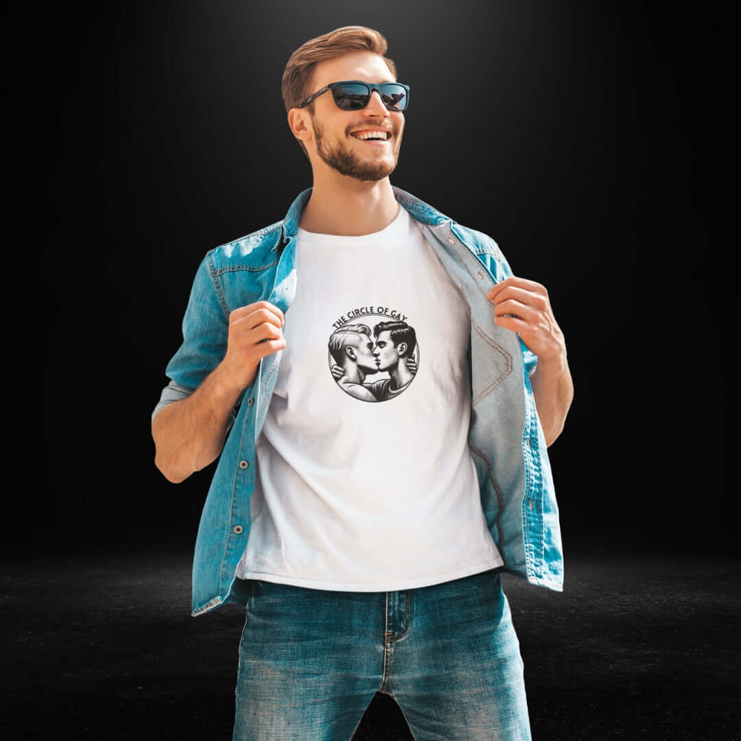 The Circle Of Gay White Long Sleeve Tee