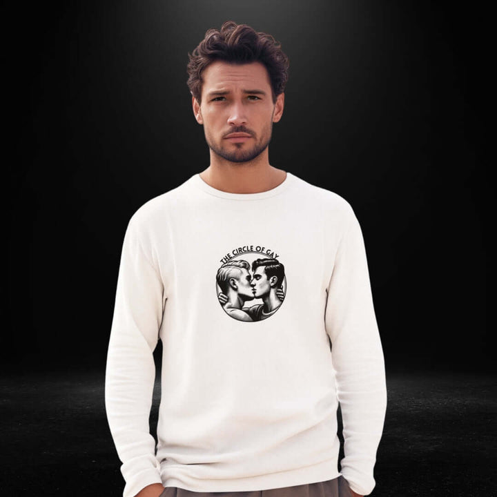 The Circle Of Gay White Long Sleeve Tee