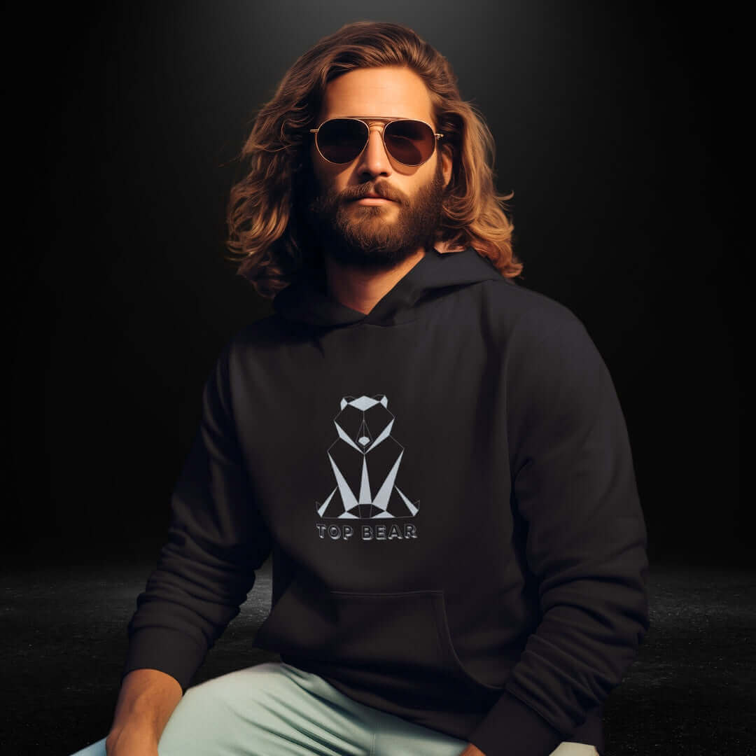 Top Bear Black Hoodie - Bite Me Now