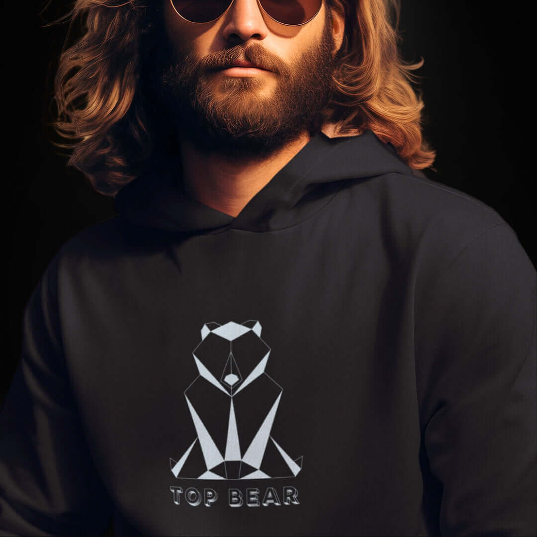 Top Bear Black Hoodie - Bite Me Now