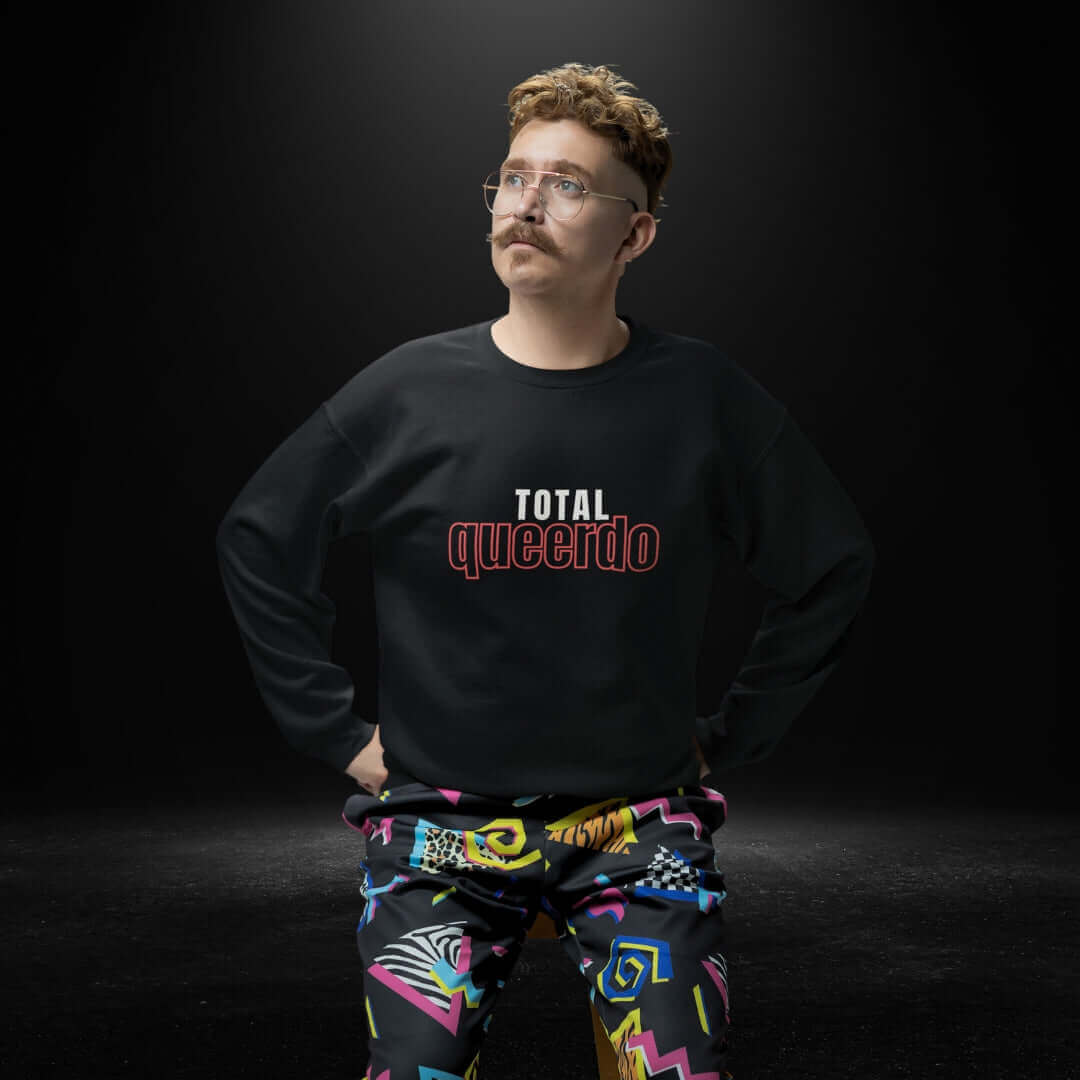 Total Queerdo Black Pullover - bite Me Now