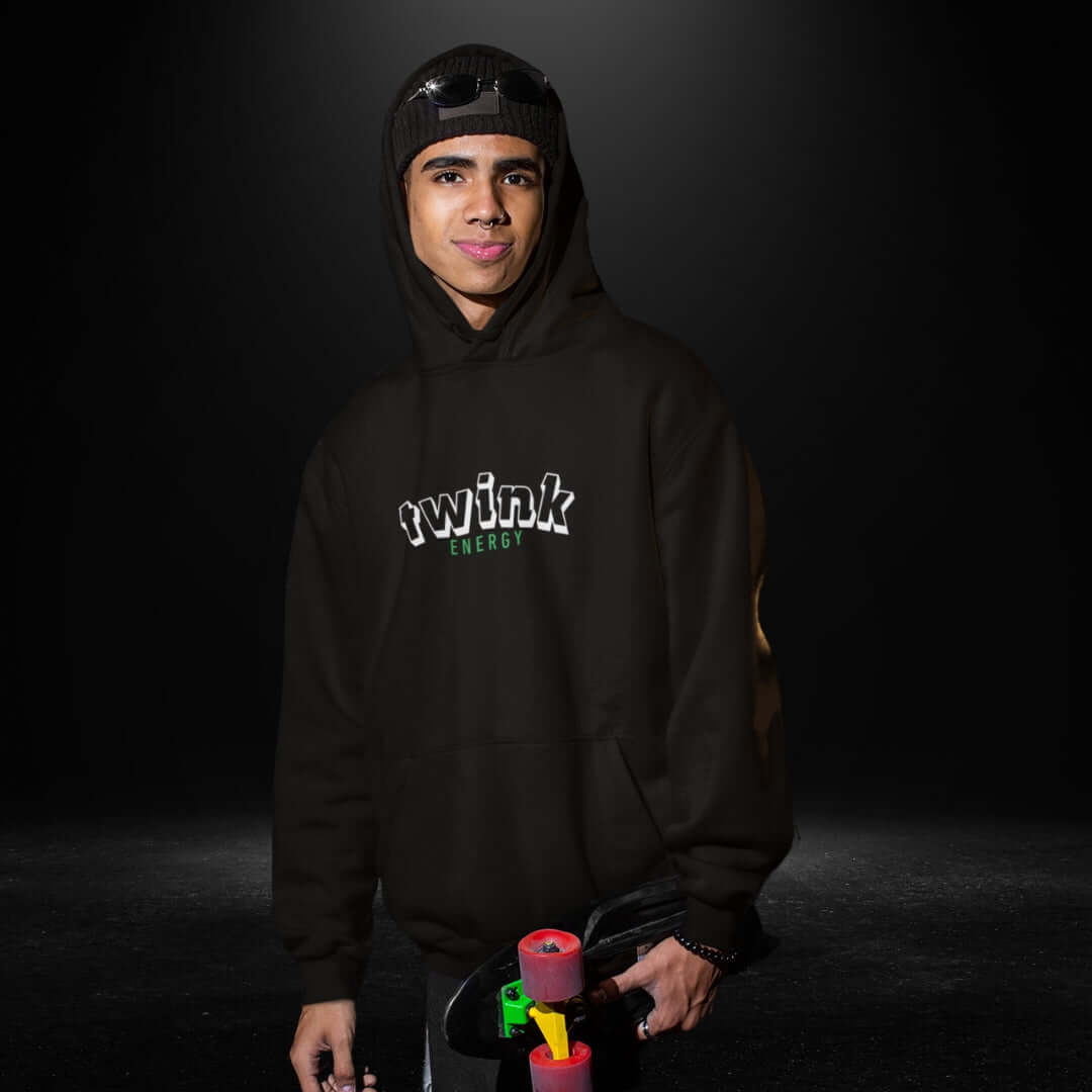Twink Energy Black Hoodie 