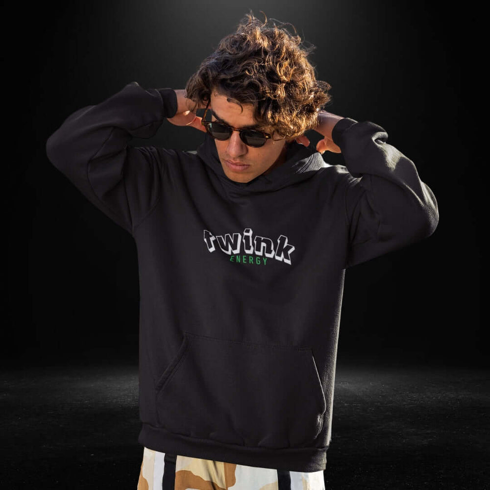 Twink Energy Black Hoodie 