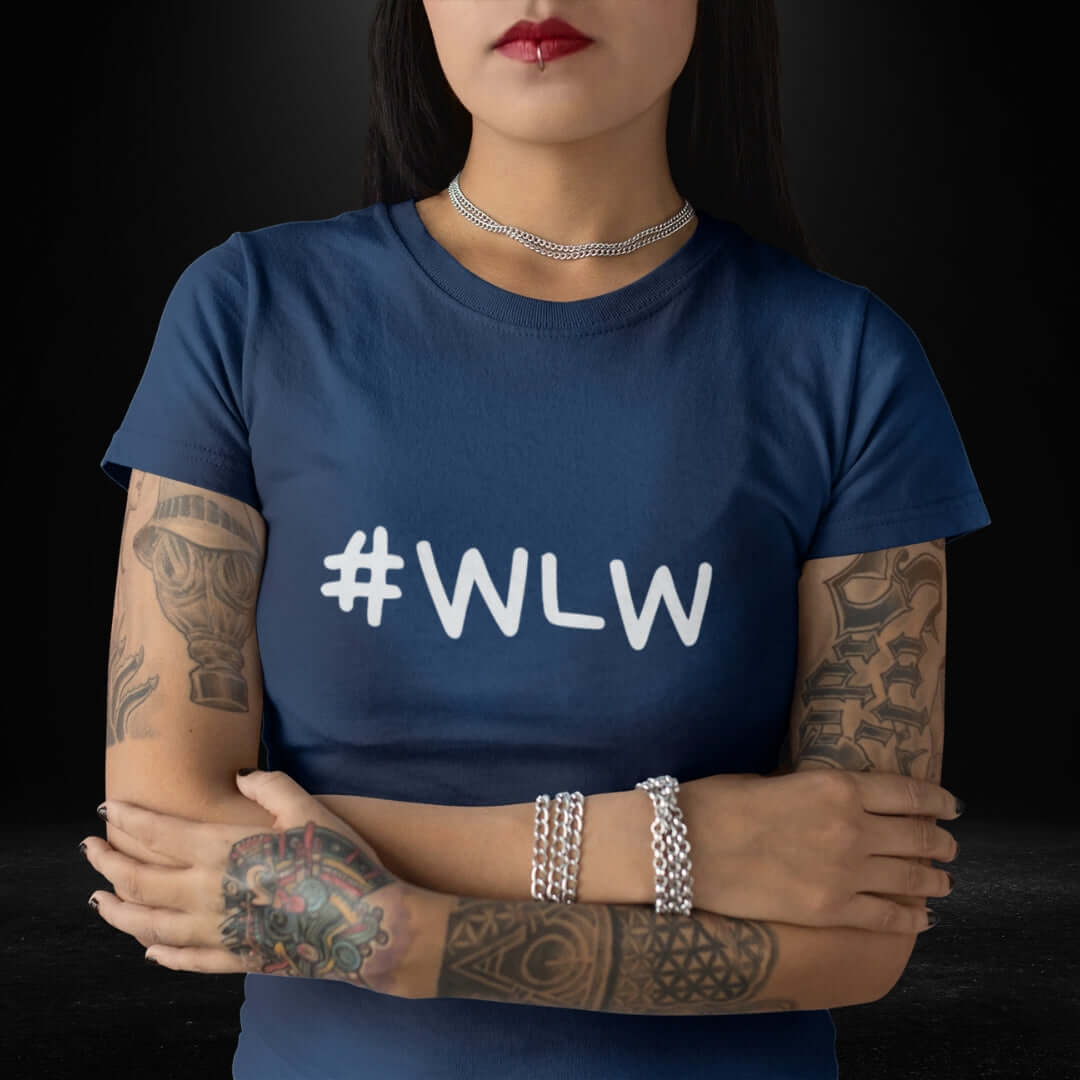 WLW Navy Tee - Bite Me Now