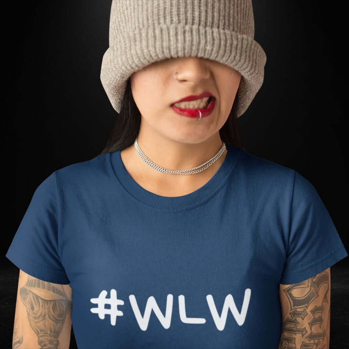 WLW Navy Tee - Bite Me Now