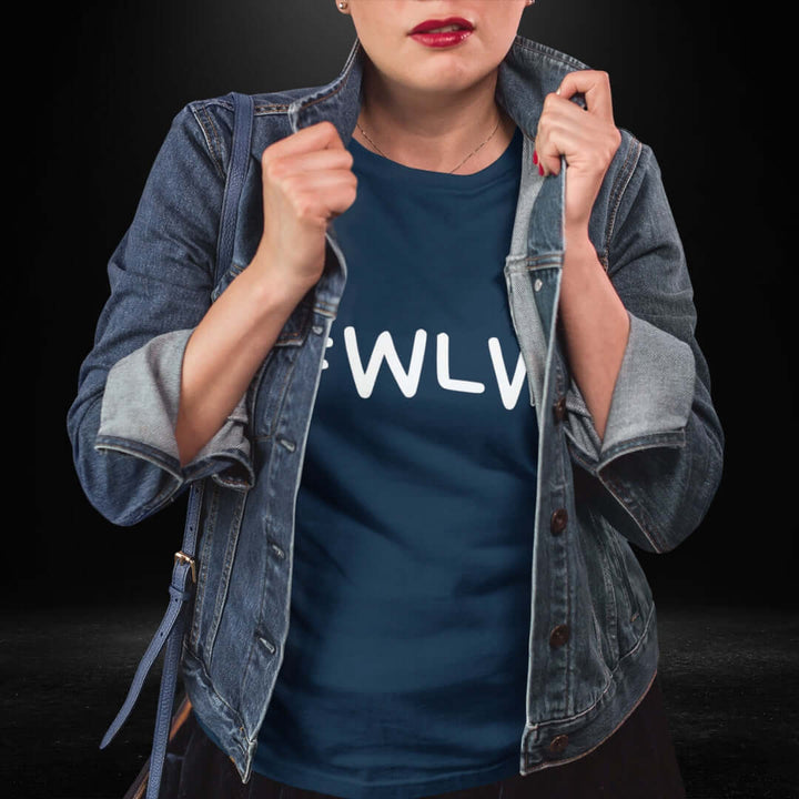 WLW Navy Tee - Bite Me Now