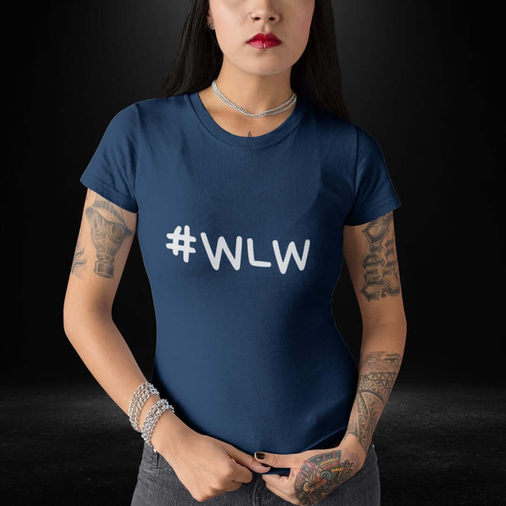 WLW Navy Tee - Bite Me Now