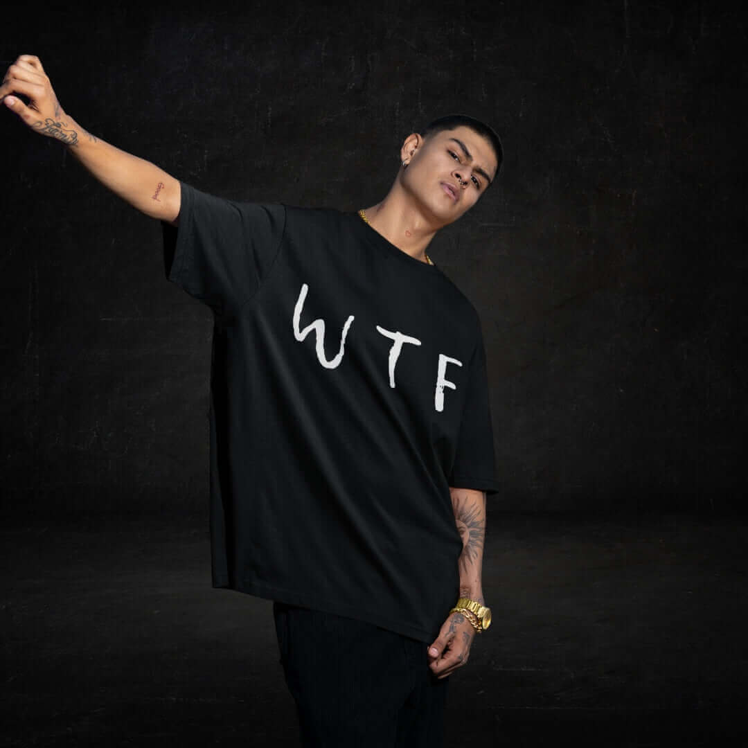 WTF Black Tee - Bite Me Now 