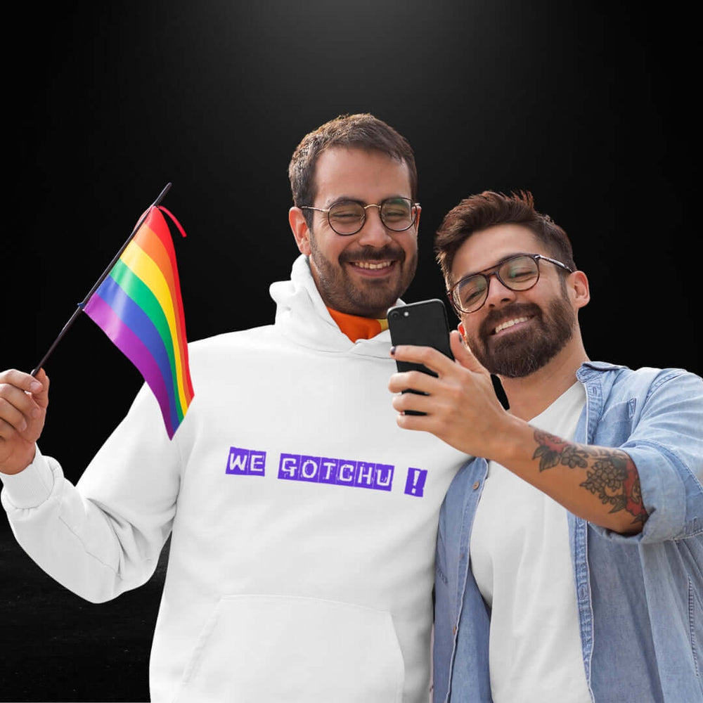 We Gotchu White Hoodie - Bite Me Now