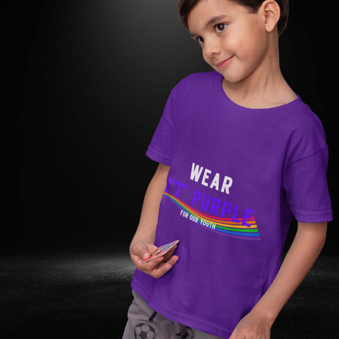 Wear It Purple For Our Youth Tee - Boy - Bite Me Now