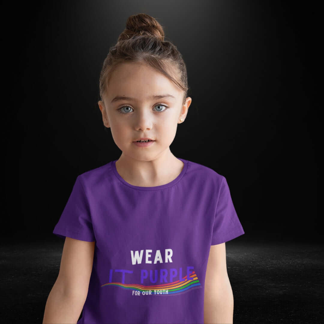 Wear It Purple For Our Youth Tee - Girl - Bite Me Now